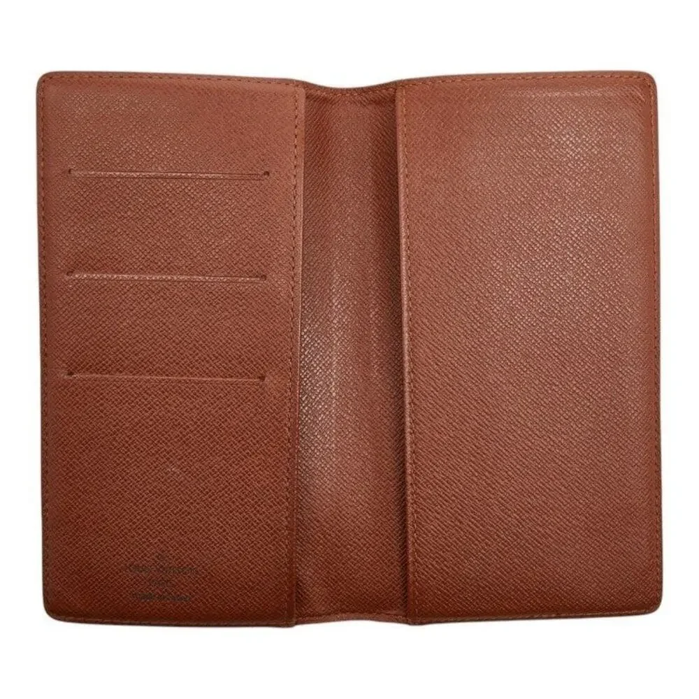 Louis Vuitton Monogram Agenda Poche Notebook Cover Brown